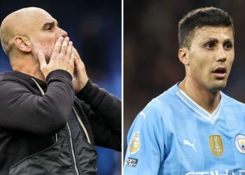 Pep Guardiola a Rodri
