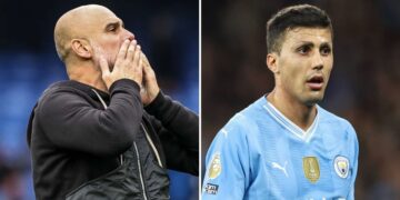 Pep Guardiola a Rodri