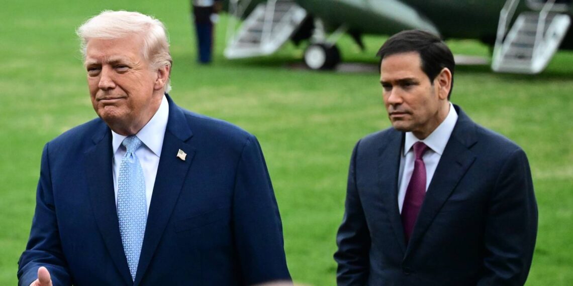Donald Trump a Marco Rubio