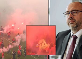 František Čupr a fanoušci v derby