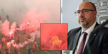 František Čupr a fanoušci v derby