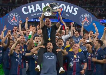 Luis Enrique s trofejí Ligy mistrů