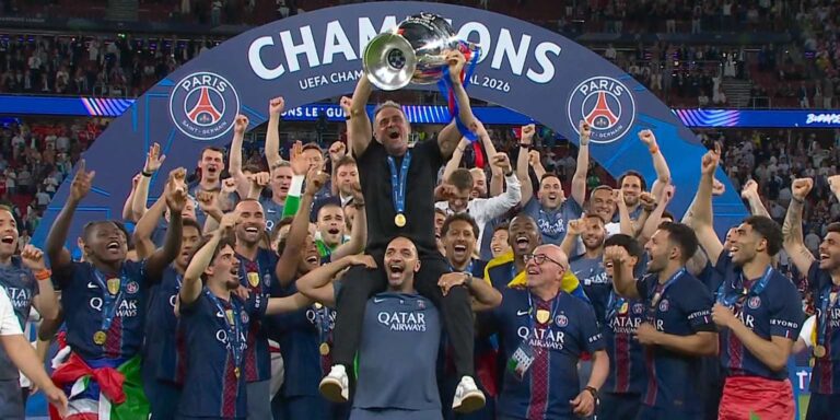 Luis Enrique s trofejí Ligy mistrů