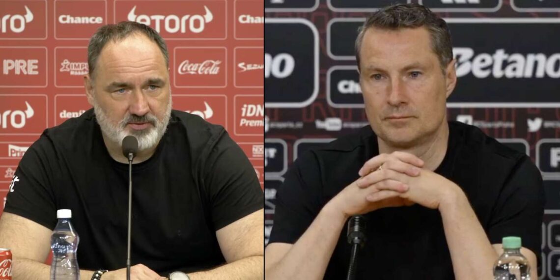 Jindřich Trpišovský a Brian Priske