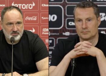Jindřich Trpišovský a Brian Priske
