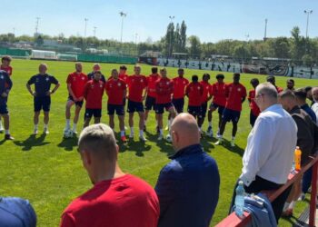 Jaroslav Tvrdík na tréninku Slavie