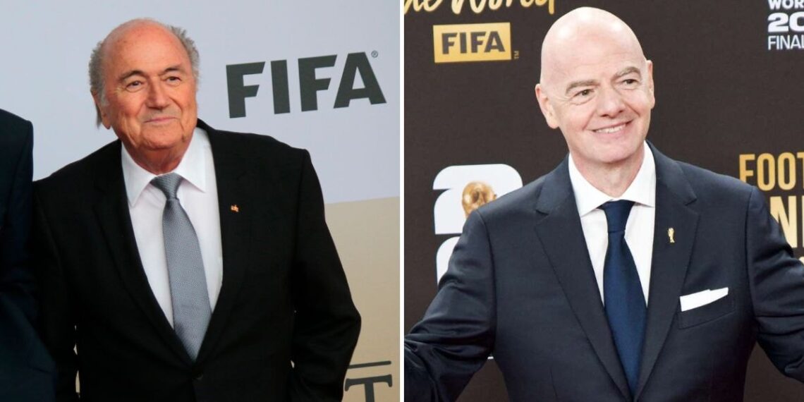 Sepp Blatter a Gianni Infantino