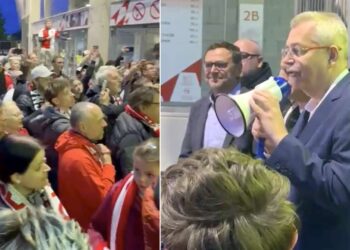Jaroslav Tvrdík s fanoušky