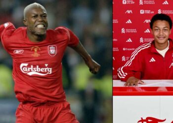 Djibril Cissé a jeho syn Prince Cissé