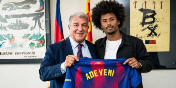 Joan Laporta a Karim Adeyemi