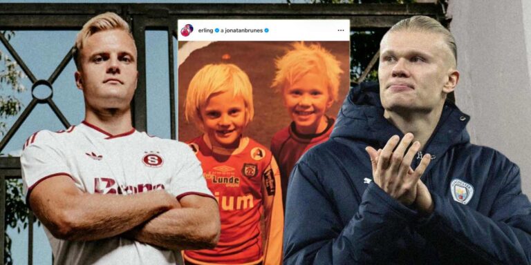 Jonatan Braut Brunes a Erling Haaland