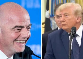 Gianni Infantino a Donald Trump