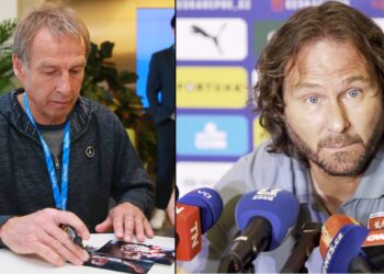 Jürgen Klinsmann a Pavel Nedvěd
