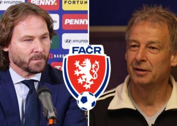 Pavel Nedvěd a Jürgen Klinsmann